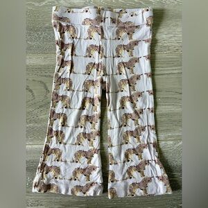 Kate Quinn Bamboo Flare Leg Pant- Watercolor Unicorn 18-24M